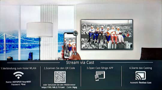 BYOD Smartphone Cast-Lösung für Hotels und Kliniken